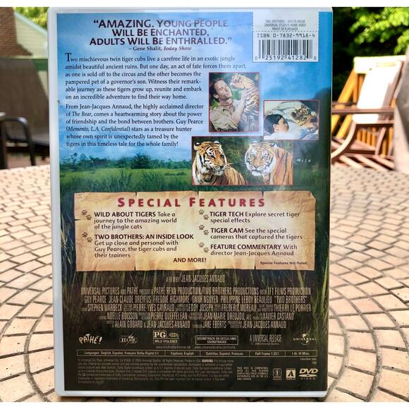 Two Brothers DVD, PG, 105 Minutes, Full Screen - Picture 2 of 10